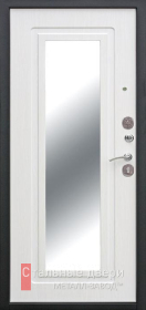 Стальная дверь Дверь с терморазрывом с зеркалом №4 с отделкой МДФ ПВХ