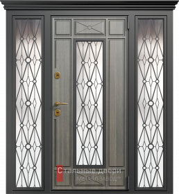 Входные двери МДФ в Щербинке «Двери МДФ со стеклом»