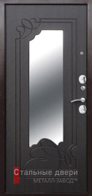Стальная дверь С зеркалом №52 с отделкой МДФ ПВХ